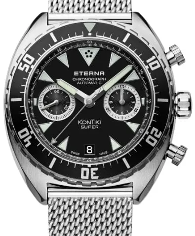 Eterna Super Kontiki 7770.41.49.1718 45mm Stainless steel Black