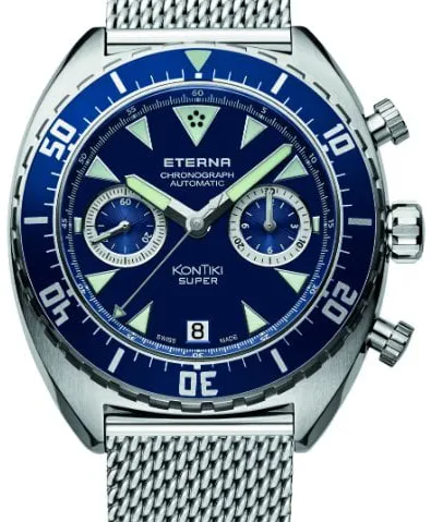 Eterna Super Kontiki 7770.41.89.1718 45mm Stainless steel Blue