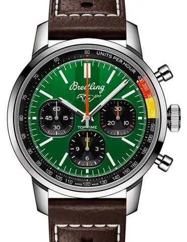 Breitling Top Time AB01762A1L1X1 41mm Stainless steel Green