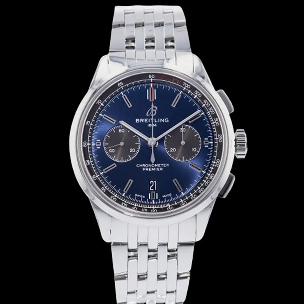 Breitling Premier 42mm Stainless steel Blue