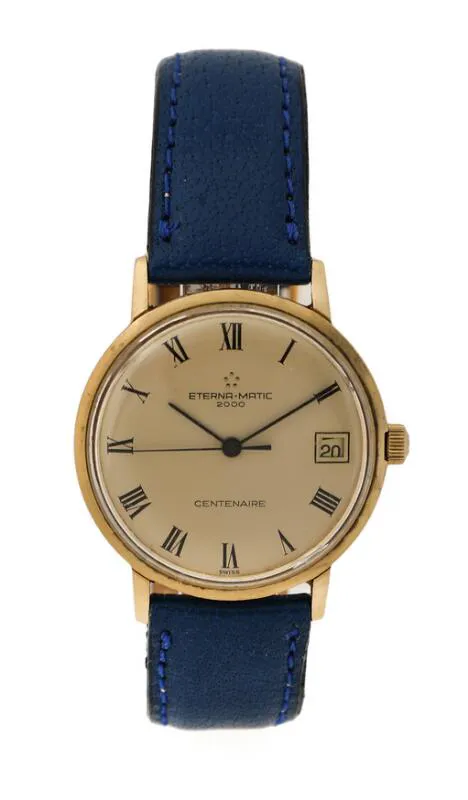 Eterna Centenaire 744T 34.5mm Gold-plated Champagne