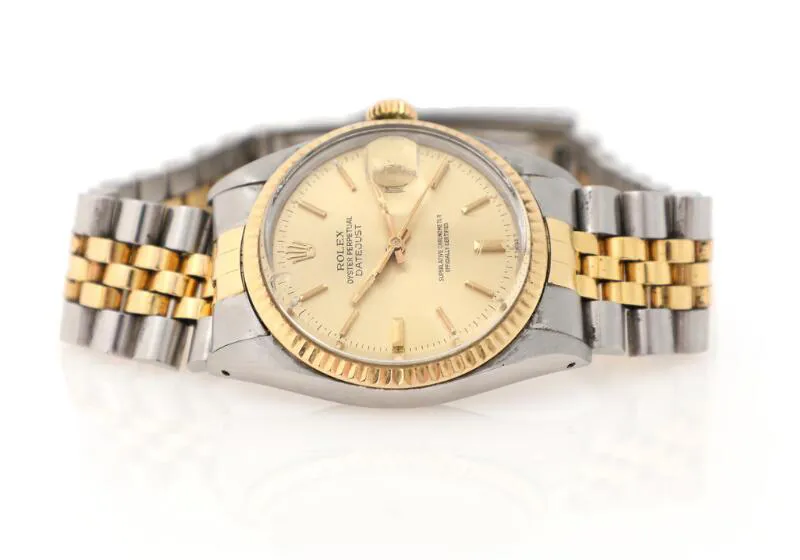 Rolex Datejust 36 16013 36mm Gold and Steel Champagne 3