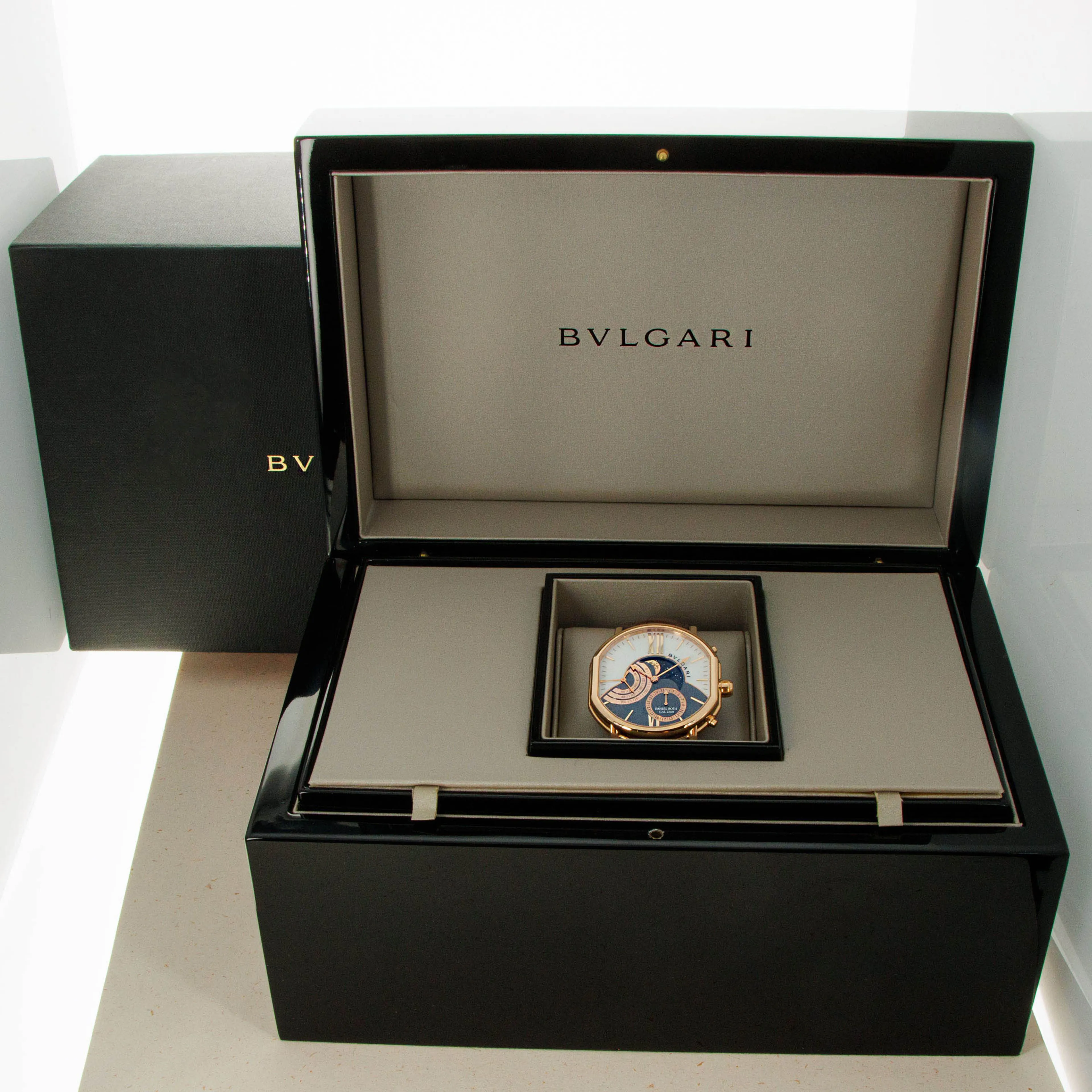 Bulgari Grand Lune BRRP46C14GLDMP 46mm Rose gold Silver 14