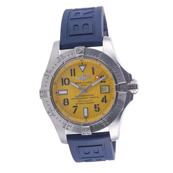 Breitling Avenger A17330 45mm Stainless steel Yellow