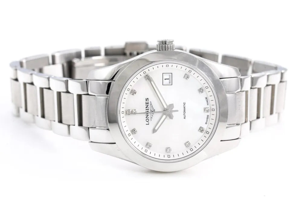 Longines Conquest L2.285.4.87.6 29.5mm Stainless steel Mother-of-pearl