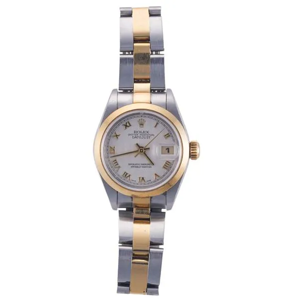 Rolex Lady-Datejust 79163 26mm Gold and Steel Cream
