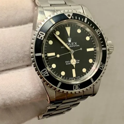 Rolex Submariner 5513 40mm Stainless steel Black