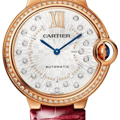 Cartier Ballon Bleu de Cartier WJBB0081 36mm Rose gold Silver