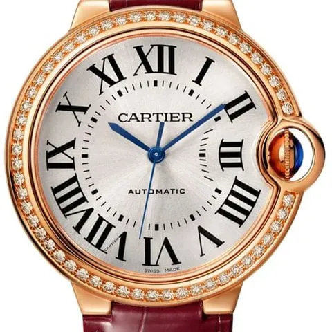 Cartier Ballon Bleu de Cartier WJBB0034 36mm Rose gold Silver