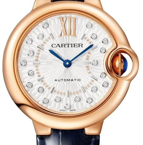 Cartier Ballon Bleu de Cartier WGBB0052 33mm Rose gold Silver