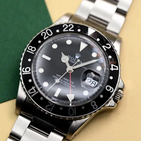 Rolex GMT-Master 16750 40mm Stainless steel Black