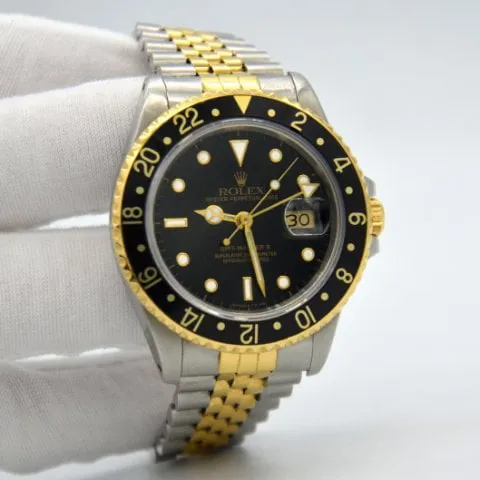 Rolex GMT-Master II 16713 40mm Yellow gold and Stainless steel Black