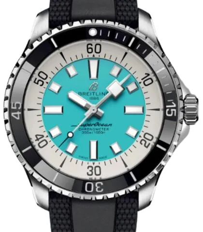 Breitling Superocean A17376211L2S1 44mm Stainless steel Turquoise