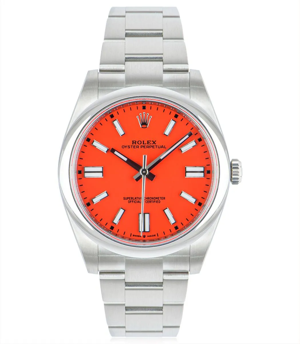 Rolex Oyster Perpetual 41 124300 41mm Stainless steel Red