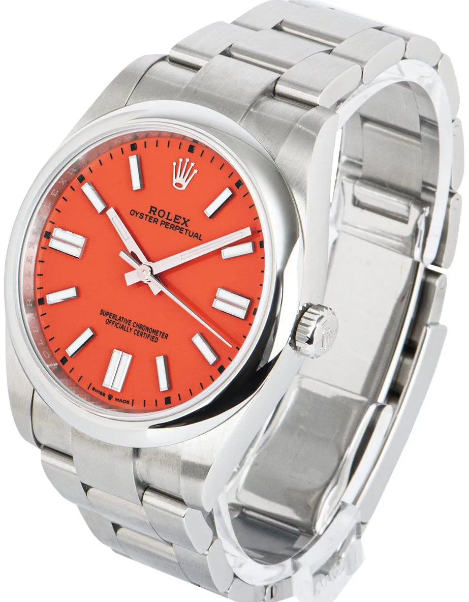 Rolex Oyster Perpetual 41 124300 41mm Stainless steel Red 1