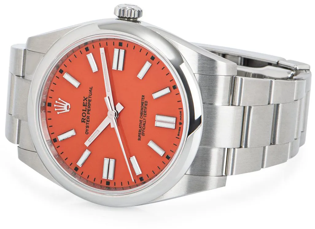 Rolex Oyster Perpetual 41 124300 41mm Stainless steel Red 2