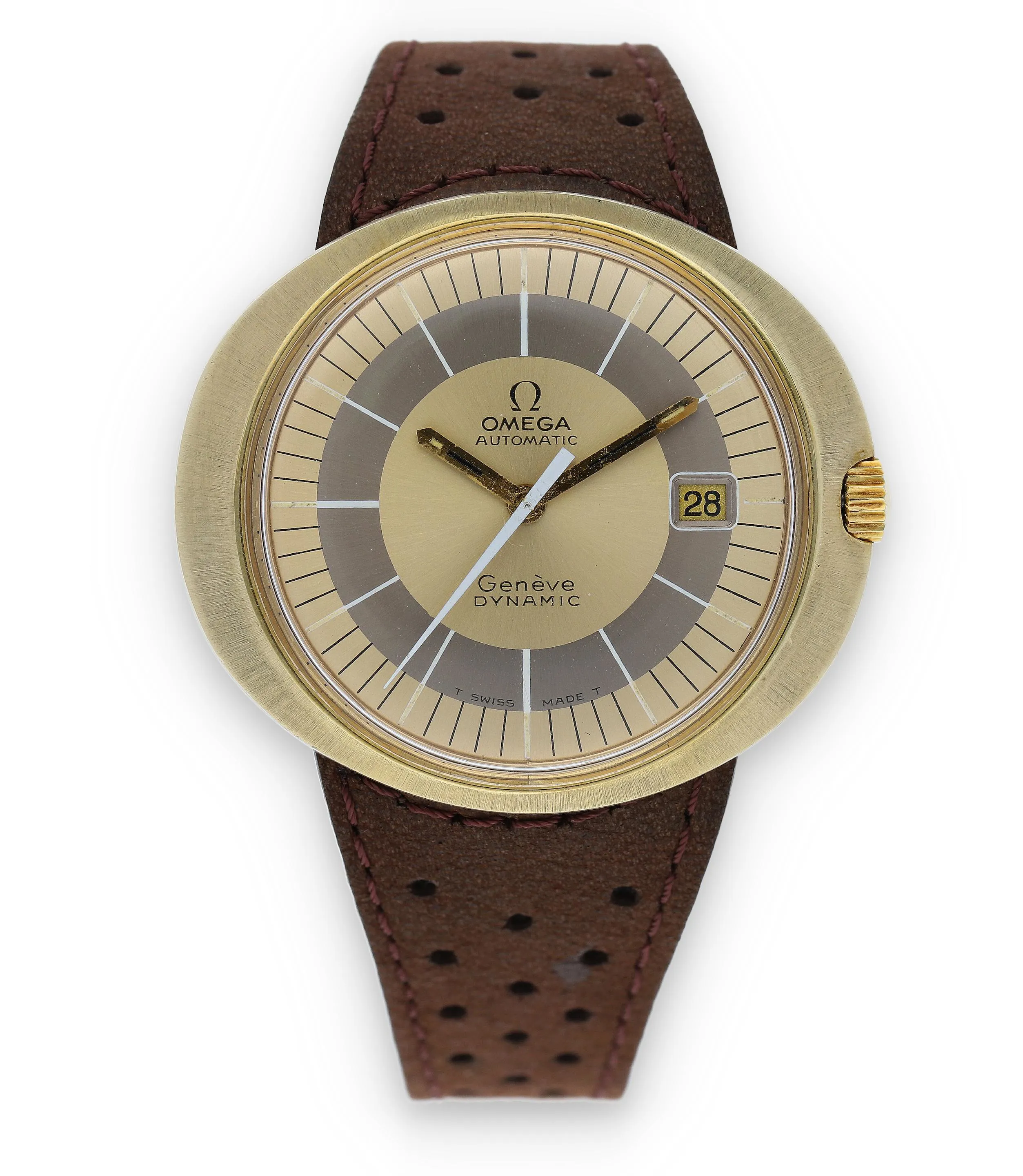 Omega Dynamic 41mm Gilt metal Two-tone gilt/silvered