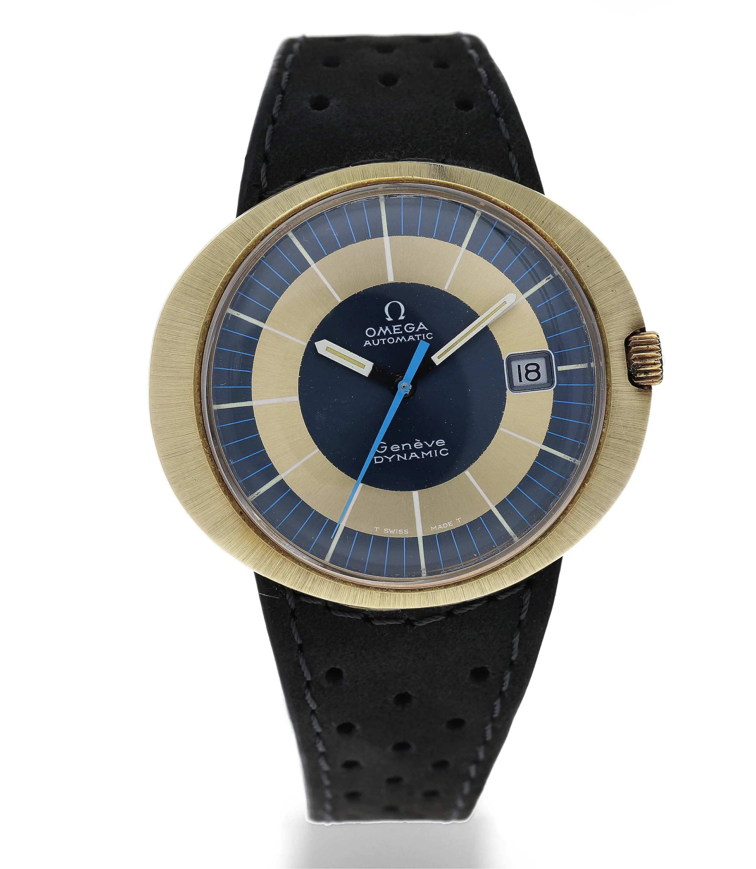 Omega Dynamic 41mm Gilt metal Blue