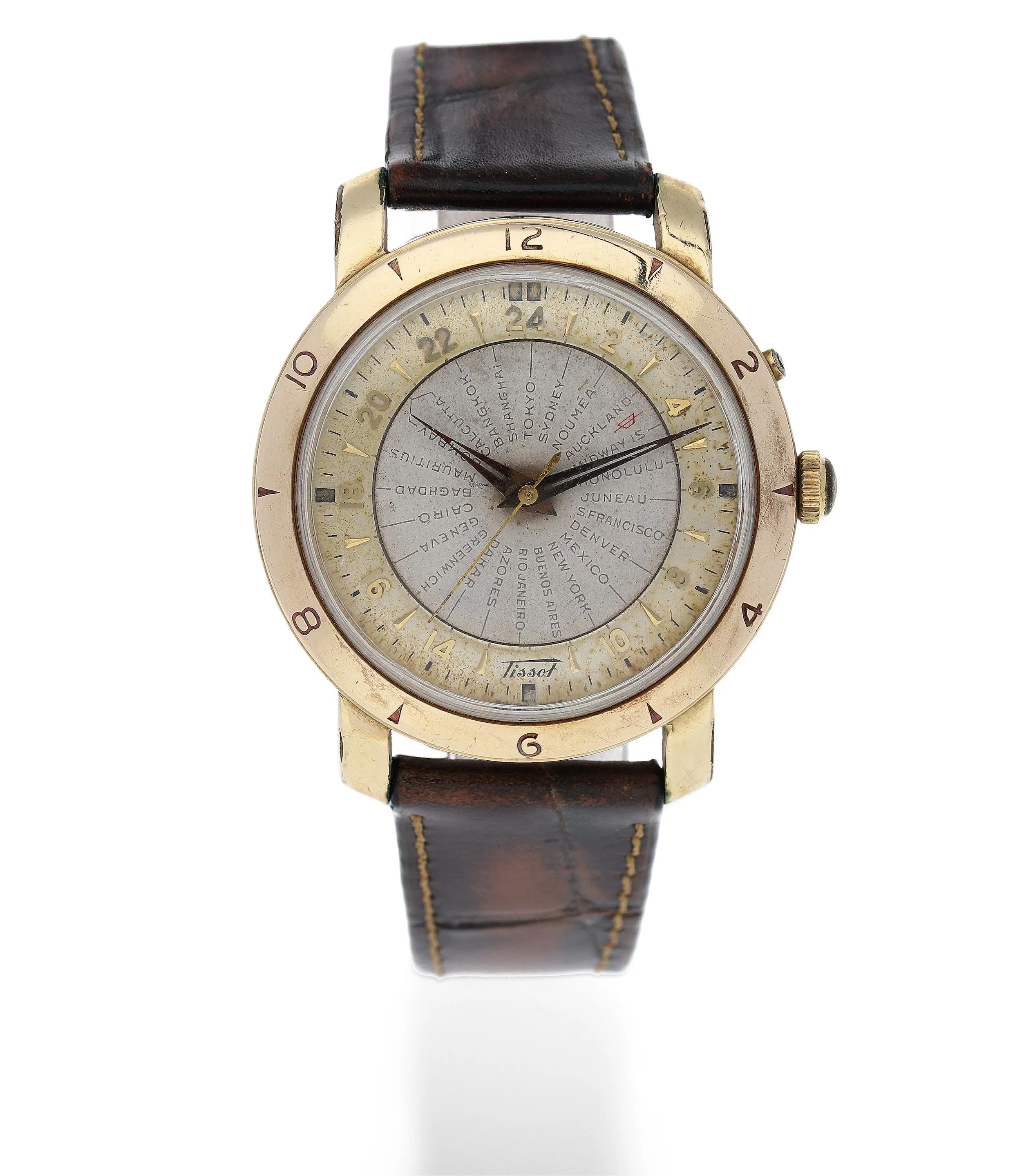 Tissot Navigator 35mm Yellow gold and Stainless steel Champagne