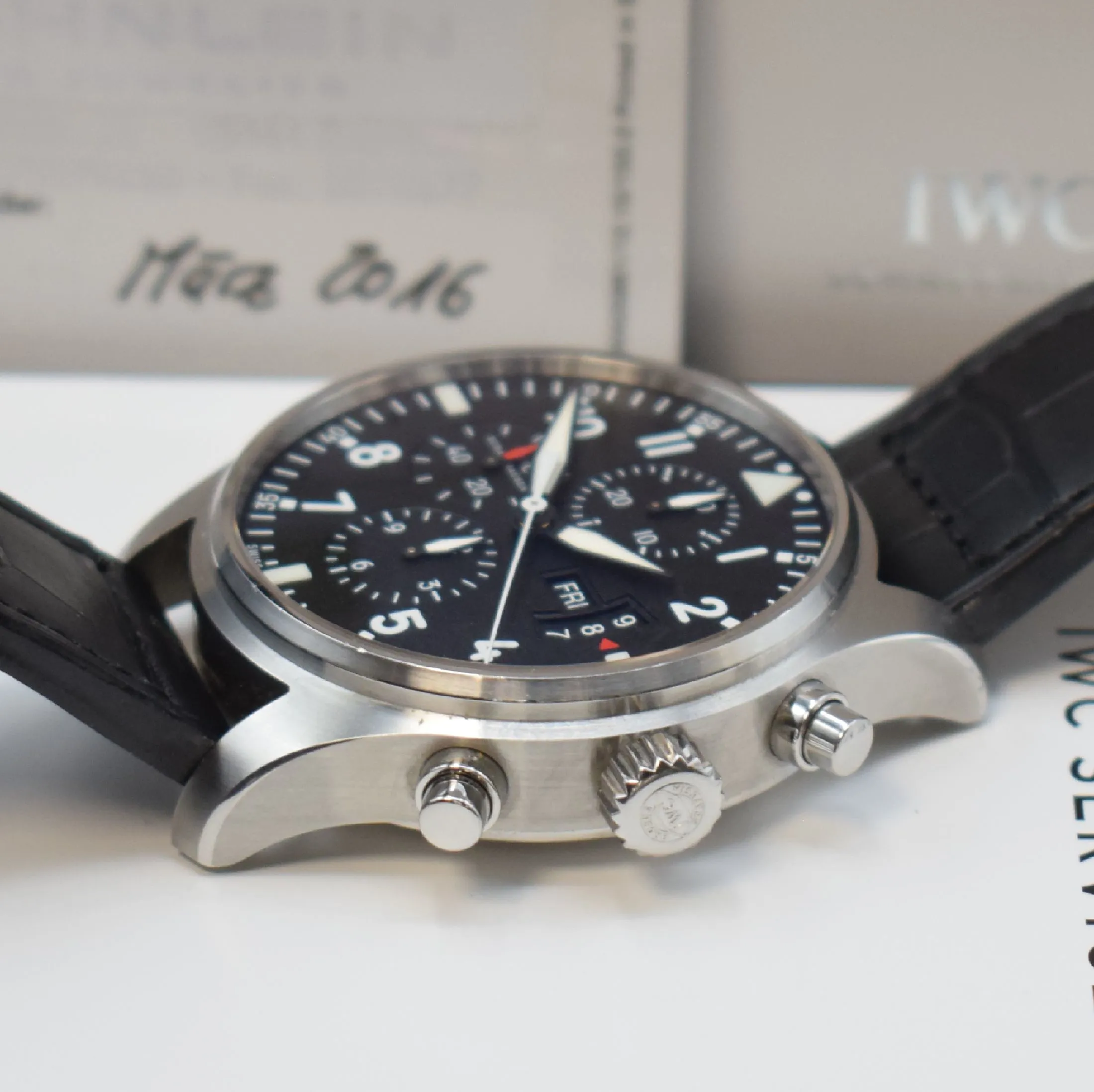 IWC Pilot IW377701 42mm Stainless steel Black 3