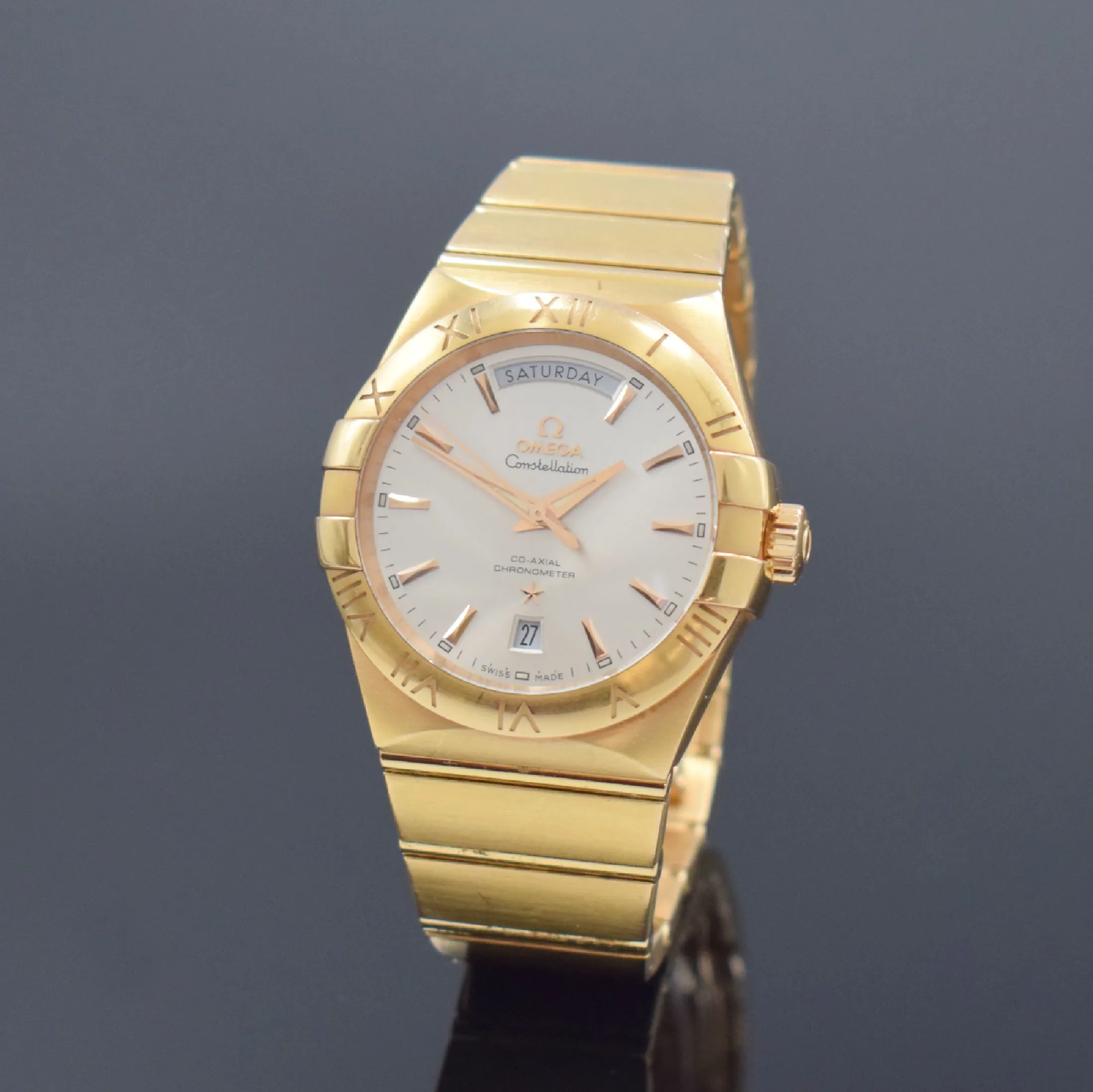 Omega Constellation 38mm Rose gold Silver