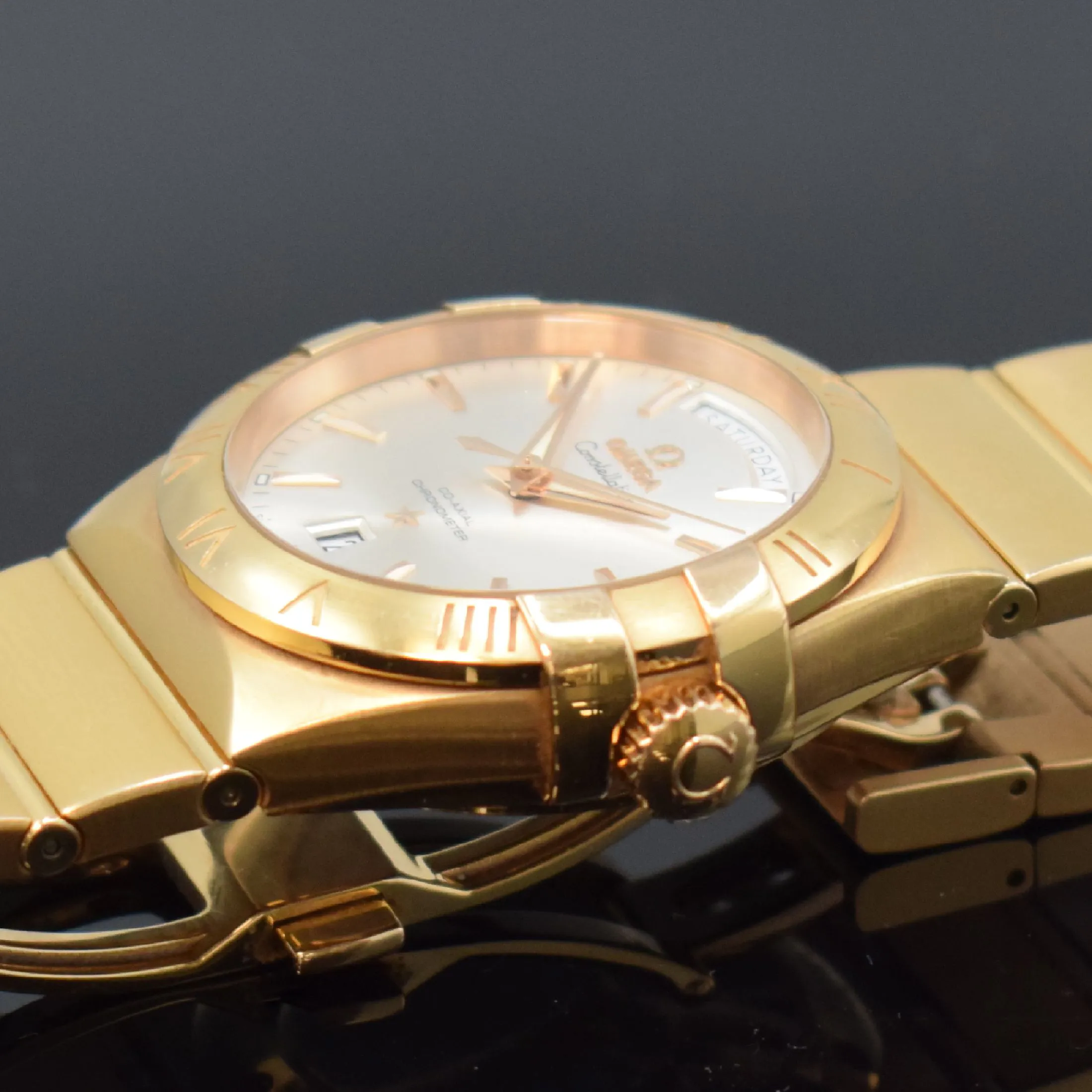 Omega Constellation 38mm Rose gold Silver 4