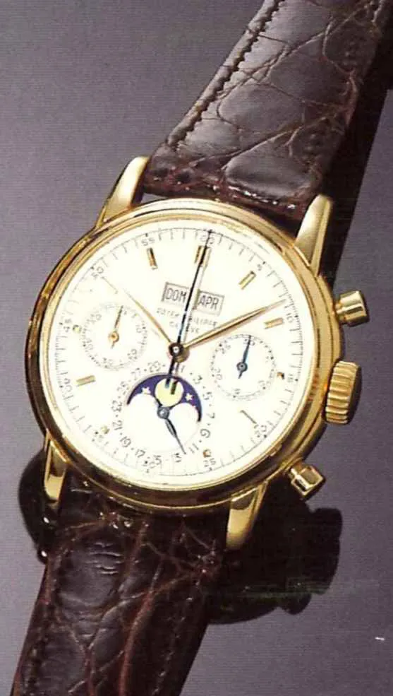 Patek Philippe Perpetual Calendar Chronograph 2499 38mm Yellow gold White