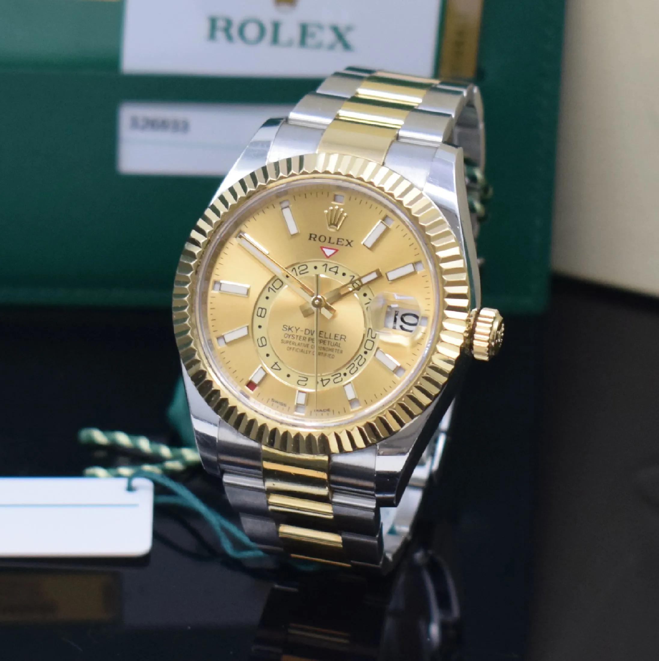 Rolex Sky-Dweller 326933 42mm Stainless steel and yellow gold Champagne 1