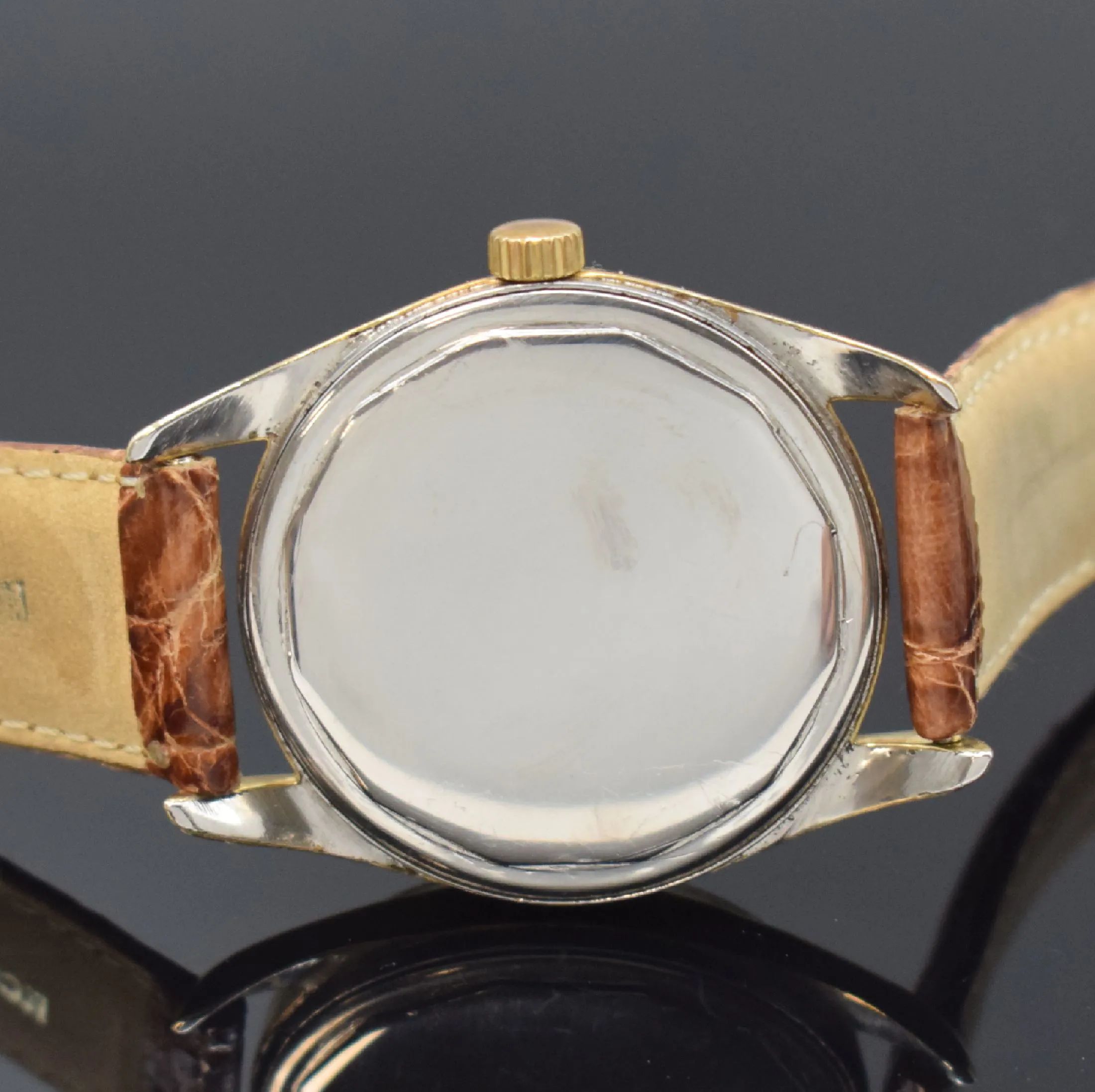 Universal Genève Polerouter 35mm Gold-plated Gilt dial 4