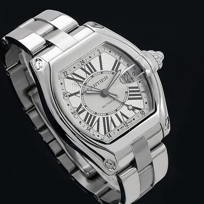 Cartier Roadster W62032X6 48mm Stainless steel Silver