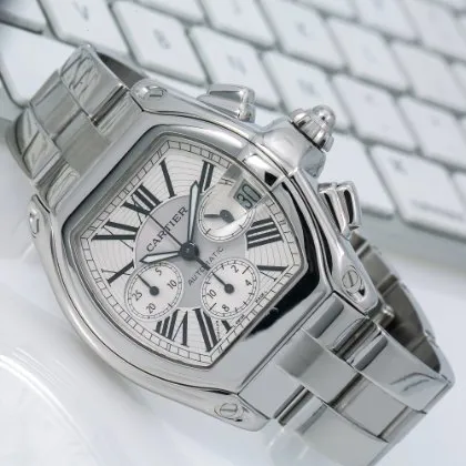 Cartier Roadster W62019X6 43mm Stainless steel Silver