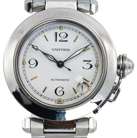 Cartier Pasha C W31074M7 35mm Stainless steel White