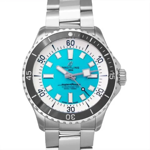 Breitling Superocean A17376211L2A1 44mm Stainless steel Turquoise