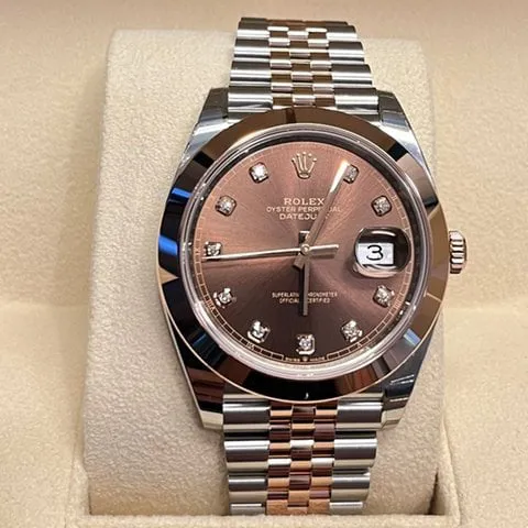 Rolex Datejust 41 126301 41mm Rose gold Brown