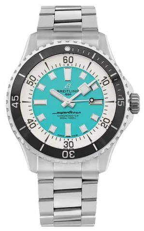 Breitling Superocean A17376211L2A1 44mm Stainless steel Turquoise