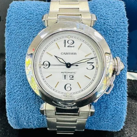 Cartier Pasha 2475 35mm Stainless steel White