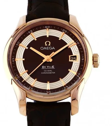 Omega De Ville Hour Vision 431.63.41.21.13.001 41mm Rose gold Brown