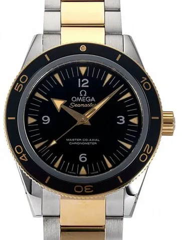 Omega Seamaster 300 233.20.41.21.01.002 41mm Yellow gold and Stainless steel Black