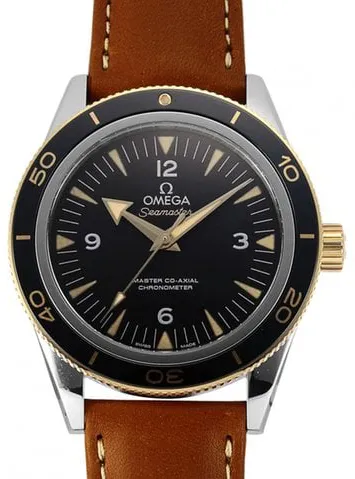 Omega Seamaster 300 233.22.41.21.01.001 41mm Yellow gold and Stainless steel Black