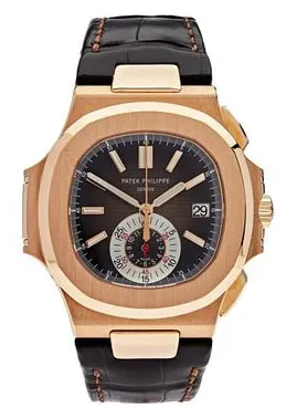 Patek Philippe Nautilus 5980R-001 40.5mm Rose gold Brown