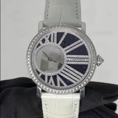 Cartier Rotonde de Cartier hpi01197 35mm White gold Blue