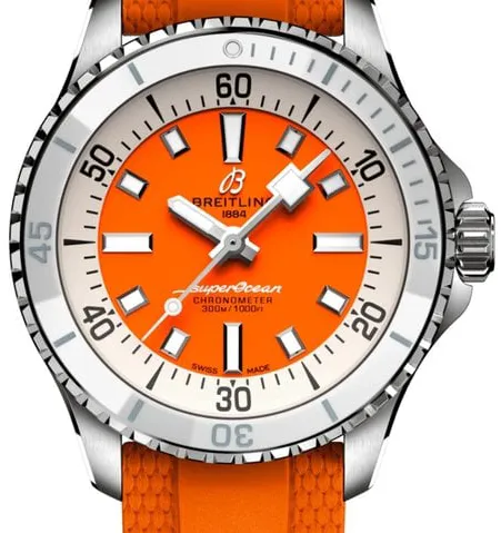 Breitling Superocean A17377211O1S1 36mm Stainless steel Orange