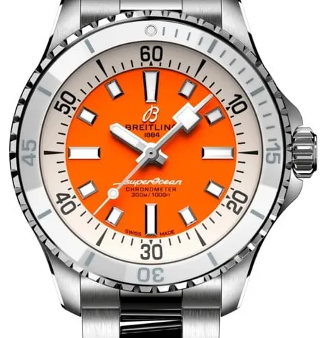 Breitling Superocean A17377211O1A1 36mm Stainless steel Orange