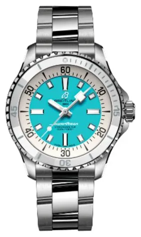 Breitling Superocean A17377211C1A1 36mm Stainless steel Turquoise