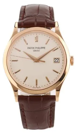 Patek Philippe Calatrava 5296R-010 38mm Rose gold Silver