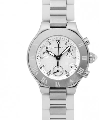 Cartier 21 Chronoscaph W10197U2 32mm Stainless steel White