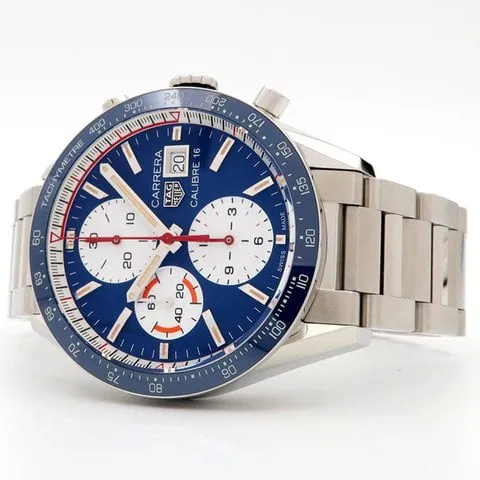 TAG Heuer Carrera CV201AR.BA0715 41mm Stainless steel Blue