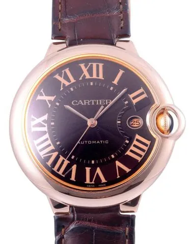 Cartier Ballon Bleu W6920037 42mm Rose gold Brown