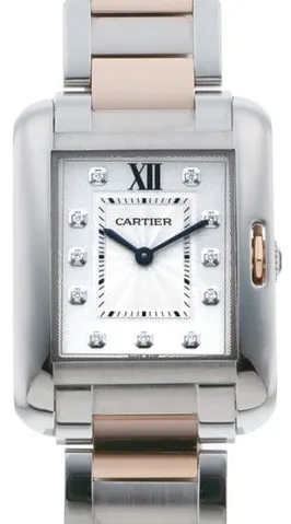 Cartier Tank WT100032 34mm Yellow gold and Stainless steel Silver