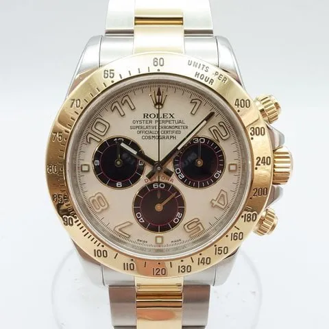 Rolex Daytona 116523 40mm Yellow gold and Stainless steel White